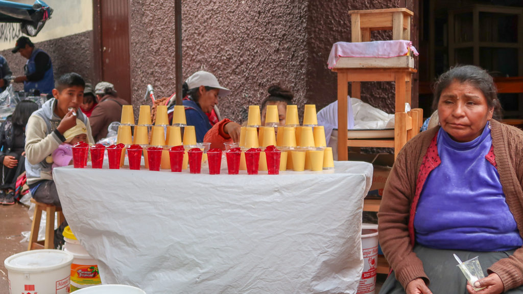 desery galaretki sprzedawane w Peru Cusco