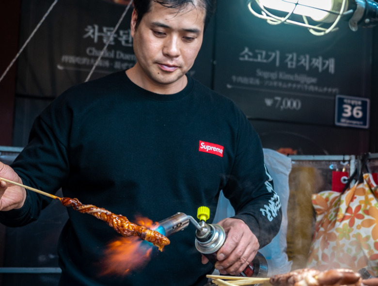 Jedzenie uliczne w Korei Południowej